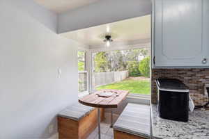Built in dining