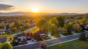 Birds eye view of the home and the 20 mile paved Murdock Canal Trail that runs directly behind it