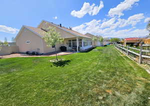 Backyard facing West