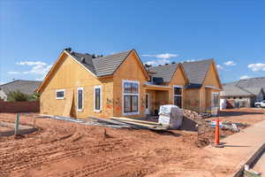 Property under construction with a tiled roof