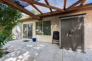View of patio