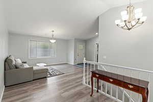 VIEW OF FRONT ROOM FROM THE FAMILY ROOM