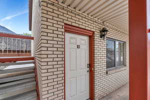 Doorway to property