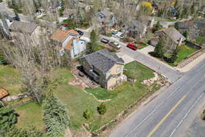 Drone / aerial view with a residential view