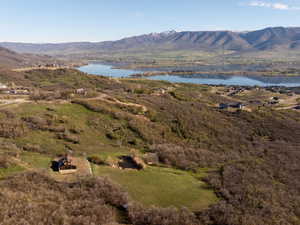 Mountain view with a water view