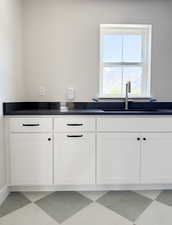 Interior space with a sink