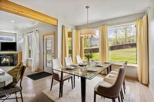 Dining room featuring virtual staging