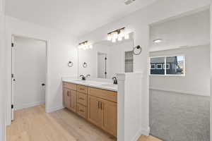 Spacious Primary Bath.   Photo is of a Completed Willow Plan in a Different Location.  Options and Colors will Vary.