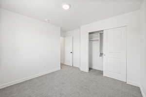 Secondary Bedroom.   Photo is of a Completed Willow Plan in a Different Location.  Options and Colors will Vary.