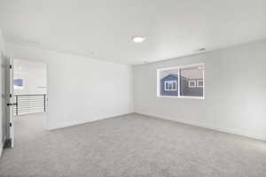 Primary Bedroom.   Photo is of a Completed Willow Plan in a Different Location.  Options and Colors will Vary.