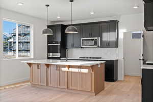 Open Concept Kitchen.    Photo is of a Completed Willow Plan in a Different Location.  Options and Colors will Vary.