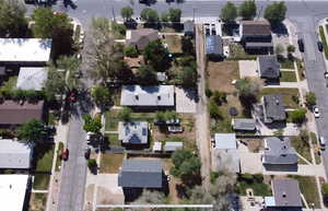 Bird's eye view featuring a residential view of East side of home looking West