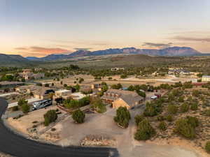 Bird's eye view featuring a mountain view