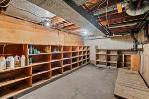 View of storage area