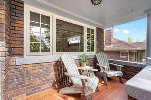 View of patio / terrace with a porch