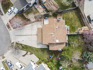 Birds eye view of property