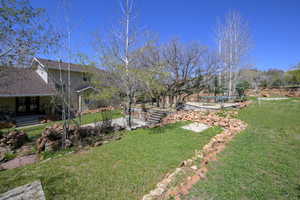 View of yard featuring a patio area