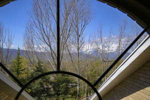 Exterior details featuring a mountain view