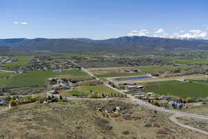 Bird's eye view with a rural view and a mountain view