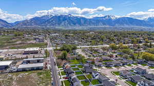 Aerial view with a mountain view and a residential view