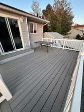 View of wooden terrace
