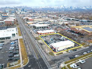 Bird's eye view with a mountain view and a city view