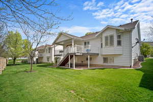 Rear view of property
