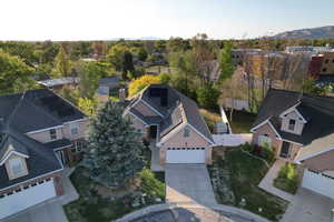 Bird's eye view with a mountain view and a residential view
