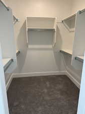 Spacious walk-in closet