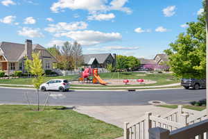 View of street with a residential view and sidewalks