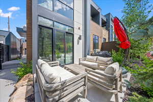 View of patio / terrace featuring an outdoor living space