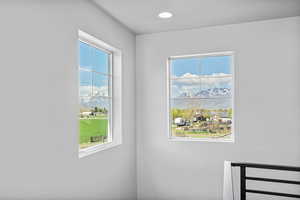 Room details featuring recessed lighting