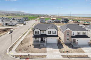Drone / aerial view with a residential view