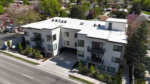 Aerial view featuring a residential view