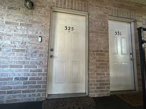 View of exterior entry
