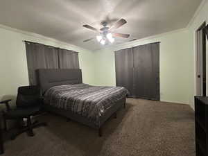 Carpeted bedroom