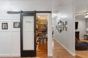 Pantry featuring visible vents