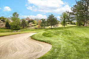 View of golf course from back yard