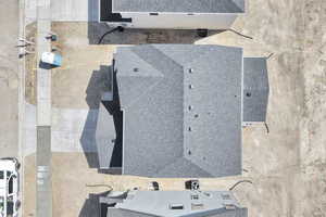 Birds eye view of property