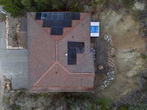 Birds eye view of property