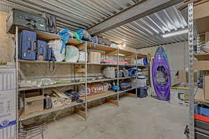 View of storage room