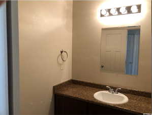 Bathroom featuring vanity