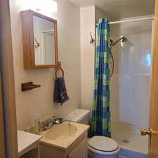 3/4 bath on lower level