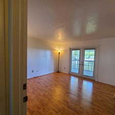 Master Bedroom with French Doors to large covered deck