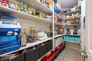 View of storage area