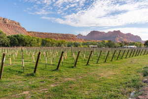Mountain view with a rural view
