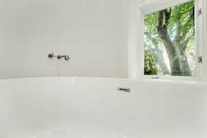 Room details with a freestanding tub