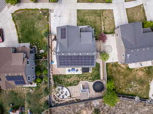 Birds eye view of property