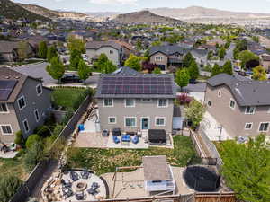 Bird's eye view with a residential view and a mountain view