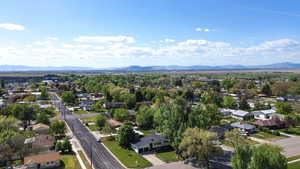 Aerial view of home looking West